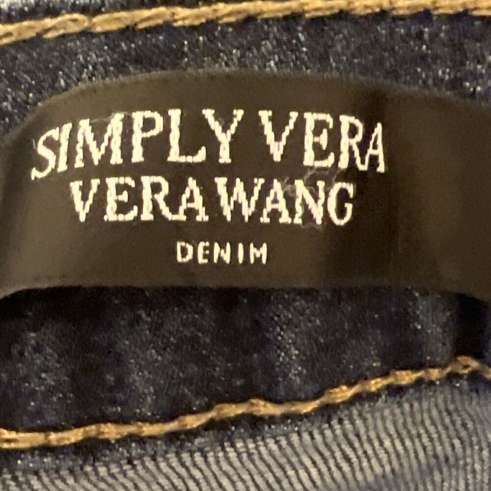 Simply Vera Vera Wang Jeans Women's Size 16WS Bootcut D Rise Denim 29” Inseam - Picture 5 of 6